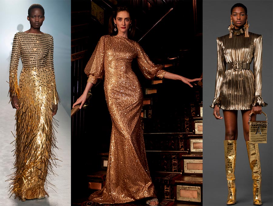 Gold Dresses 2024