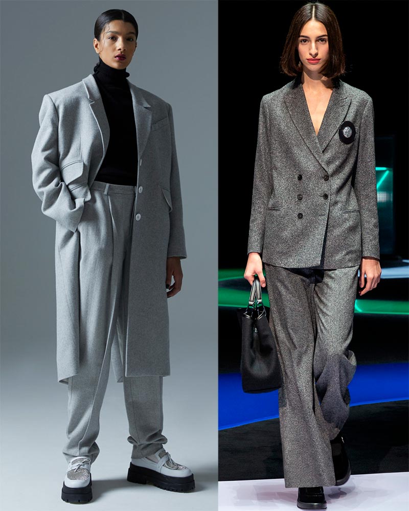 Gray women's suits