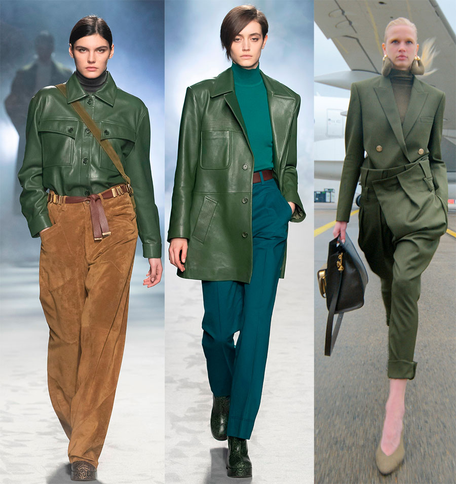 Stylish green looks