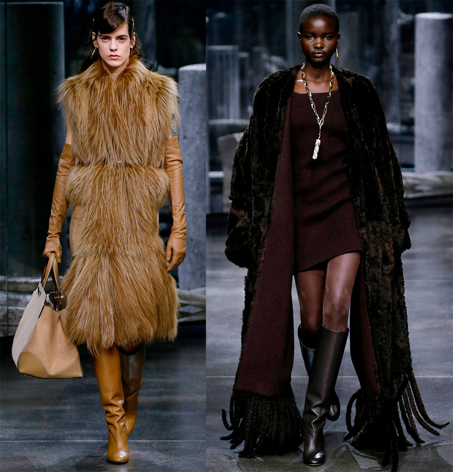 Fashionable fur coats 2024-2025