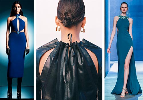 Dresses with cut-outs and slits: fashion trend 2024-2025