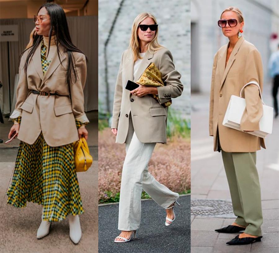 Women's beige blazers