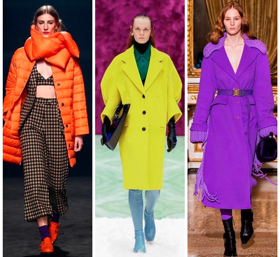 Bright women's coats